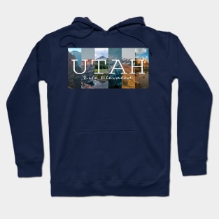 Utah Mountain Collage Hoodie